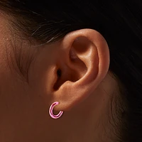 Pastel Spring Mixed Stud & Hoop Earrings - 9 Pack