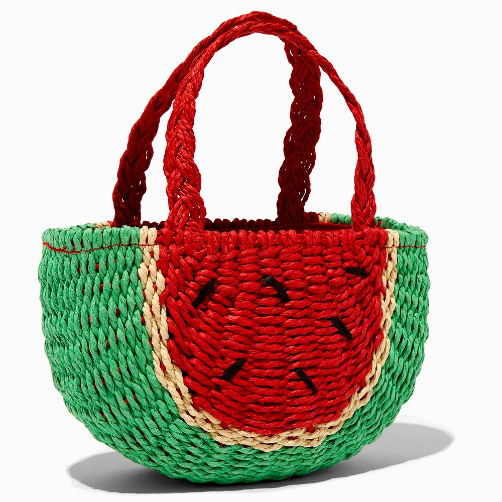 Watermelon Woven Crossbody Bag