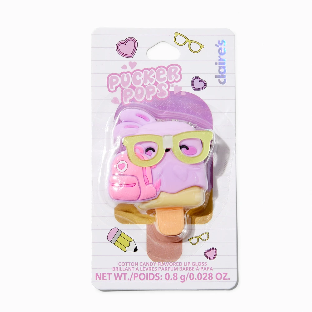 Pucker Pops® Back to School Bunny Lip Gloss - Cotton Candy