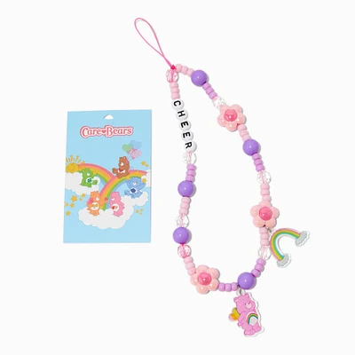 Care Bears™ Beaded Cheer Bear Phone Wrist Strap