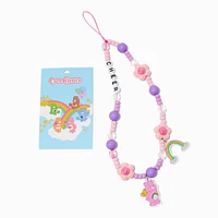 Care Bears™ Beaded Cheer Bear Phone Wrist Strap