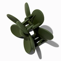 Matte Sage Green Flower Medium Hair Claw