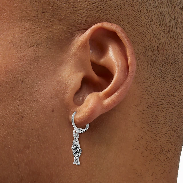 For Piercing C LUXE By Claire's Silver-tone Titanium 12mm Tube