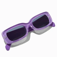 Purple Rectangle Sunglasses