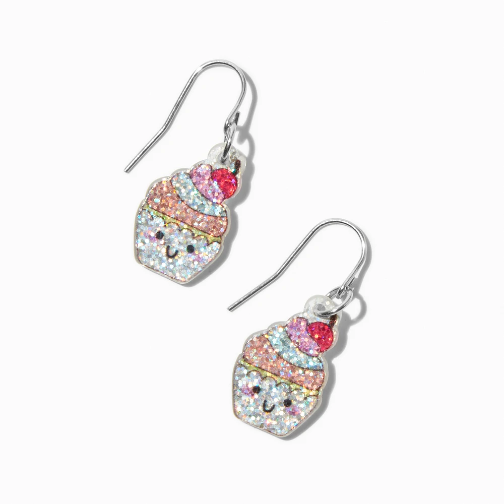 Sparkle Cupcake Drop Earrings