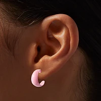 Pink & Gold Hoop Earrings Stack - 3 Pack 