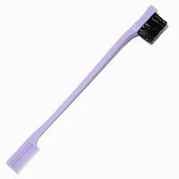 Purple Dual-Ended Edge & Smoothing Hair Brush