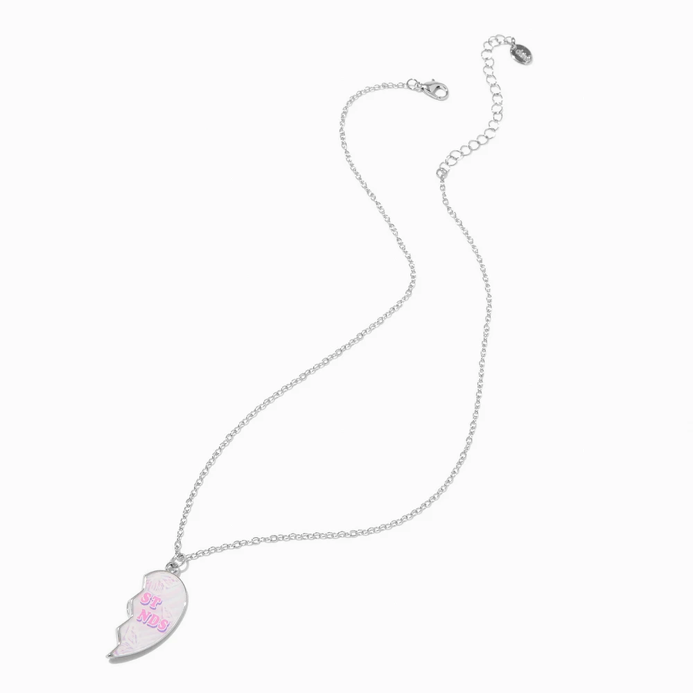 Best Friends Faded Split-Heart Pendant Necklaces - 2 Pack