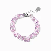 Claire's Club Purple Acrylic Chunky Chainlink Jewelry Set - 2 Pack