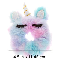 Medium Faux Fur Ombré Unicorn Hair Scrunchie