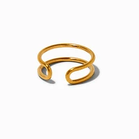 Gold-tone Stainless Steel Basic Toe Ring