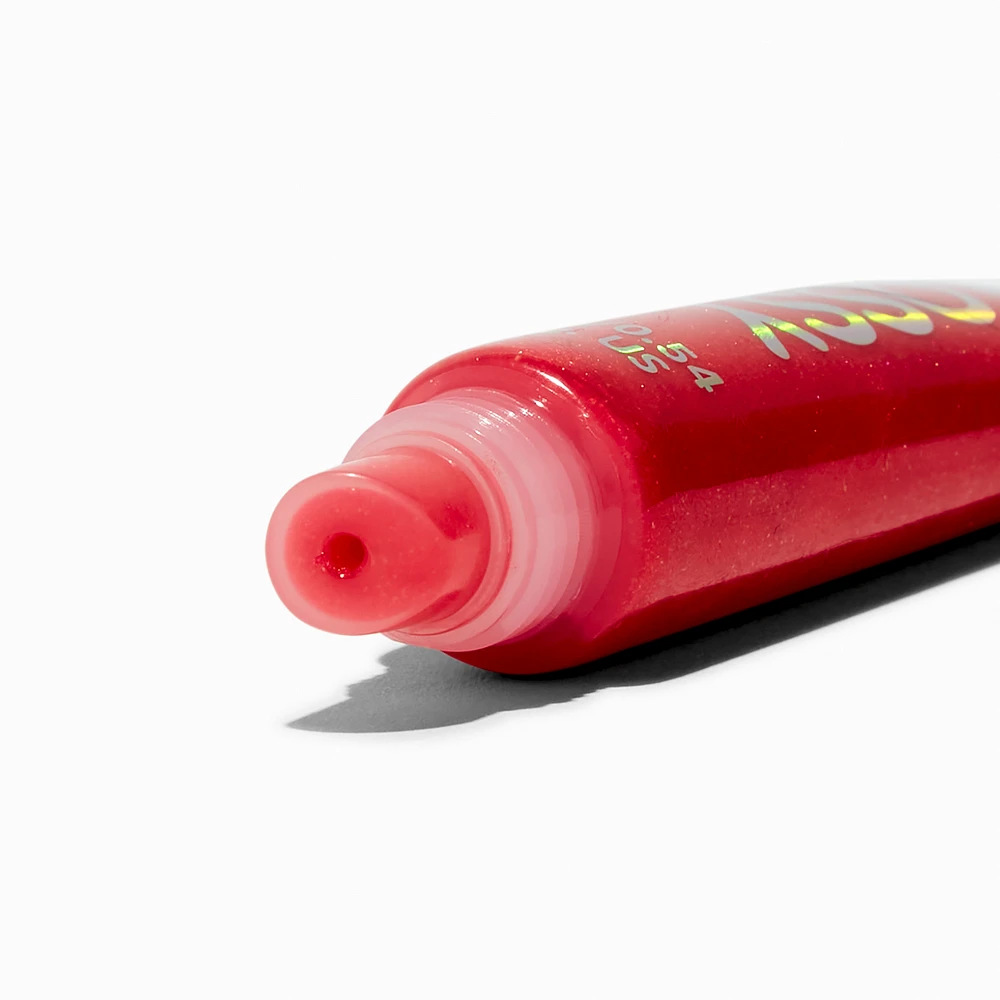 Red Holographic Glossy Lip Gloss