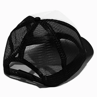 DIY Black Trucker-Style Hat