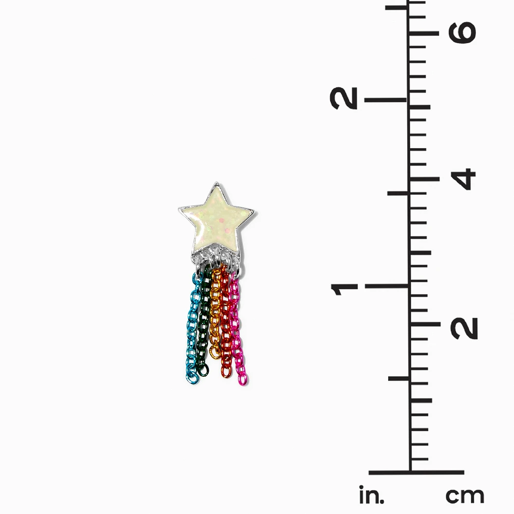Glow in the Dark Shooting Star Stud Earrings 