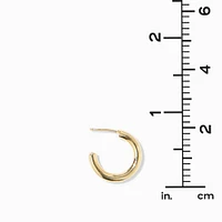 C LUXE by Claire's 18kt Gold Plated 18mm Hoop Earrings