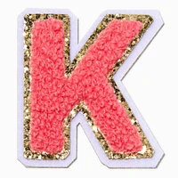 Pink K Initial Stick-On Patch