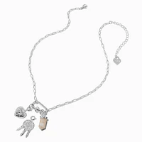 T H E M E x Claire's Evil Eye Silver-tone Rope Chain Charm Necklace
