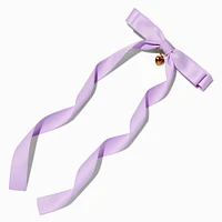 T H E M E x Claire's Long Tail Gold-tone Heart Charm Hair Bow Clip