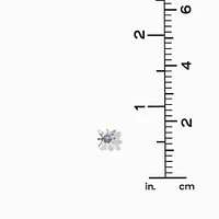 Silver-tone Star Bursts Stud Earrings - 9 Pack 