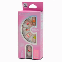 Multi Fruit Stiletto Vegan Faux Nail Set - 24 Pack