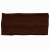 Brown Jersey Flat Headwrap