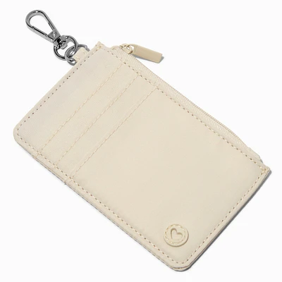 White Nylon Credit Card Case