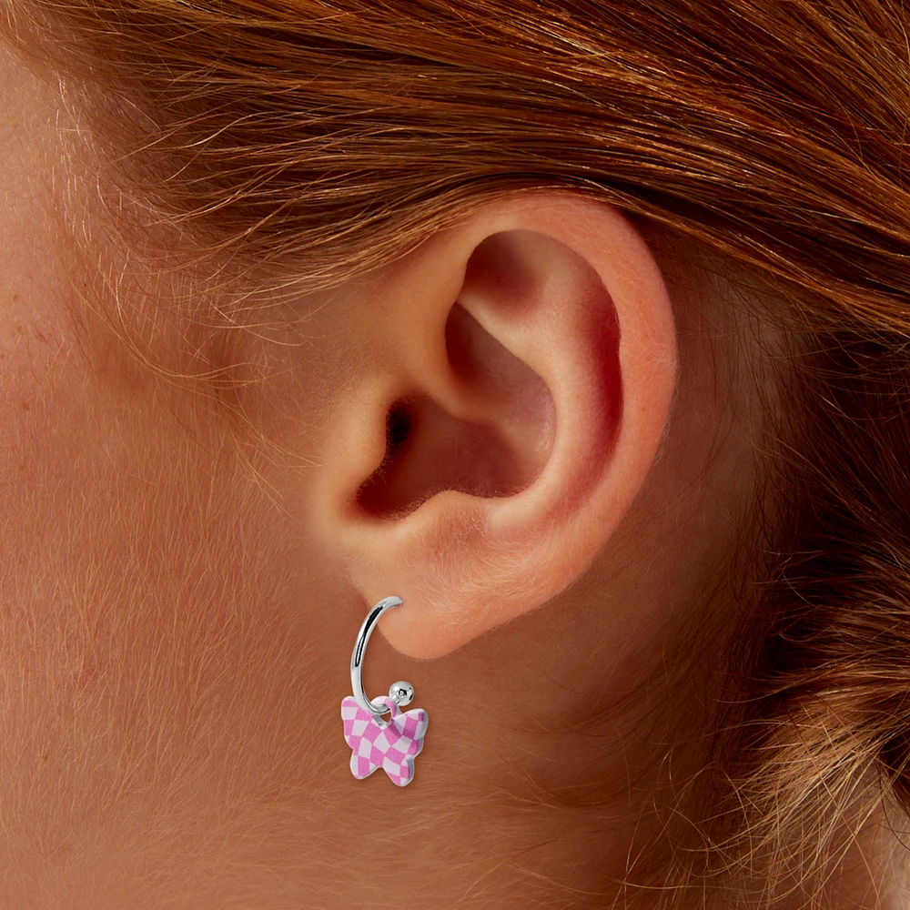 Pink Butterflies, Flowers, & Stars Mixed Earring Set - 3 Pack