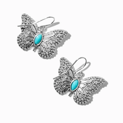 Cowgirl Butterfly Drop Earrings