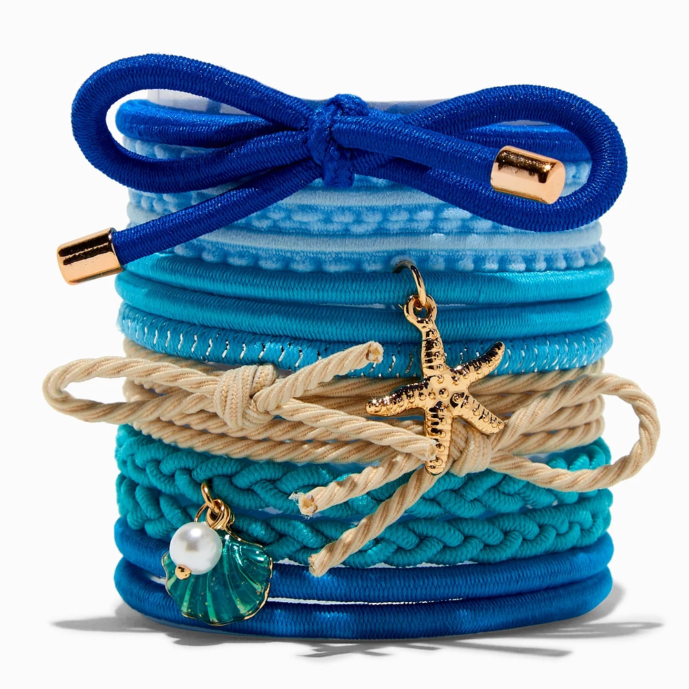 Blue Beachfront Hair Ties - 12 Pack