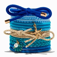Blue Beachfront Hair Ties - 12 Pack