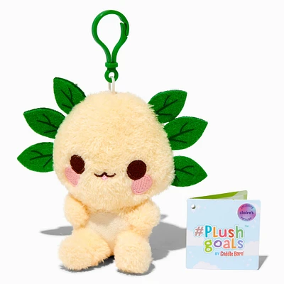 #Plush Goals by Cuddle Barn® Claire's Exclusive 5'' Leia the Leafy Axolotl Plush Bag Clip