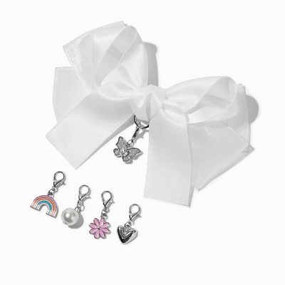 Claire's Club Make-It-Yourself White Hair Bow Accessory Kit