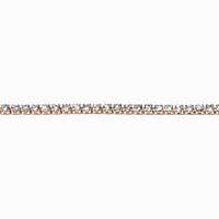 Rose Gold-tone Cubic Zirconia Tennis Bracelet