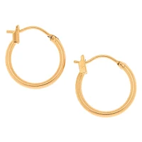 C LUXE by Claire's 18kt Gold Plated 14mm Hoop Earrings