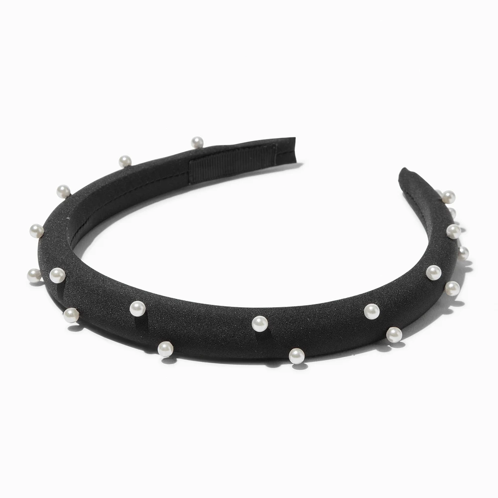 Black Pearl Embellished Headband