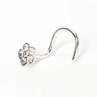 22G Sterling Silver Dainty Daisy Nose Stud