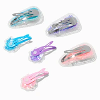Claire's Club Seashell Shaker Snap Hair Clips - 6 Pack