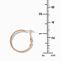 Gold-tone Textured Hoop & Studs Earrings Set - 6 Pack