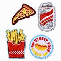 DIY American Food Stick-On Patches - 4 Pack