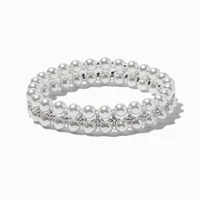 Double Pearl Stretch Bracelet 