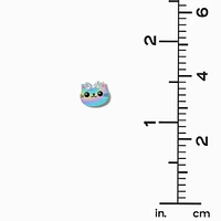 Glitter Panda & Cat Paw Acrylic Stud Earrings - 3 Pack