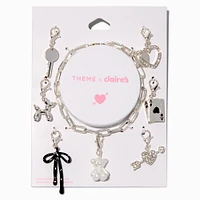T H E M E x Claire's Silver-tone Bold Charm Bracelet