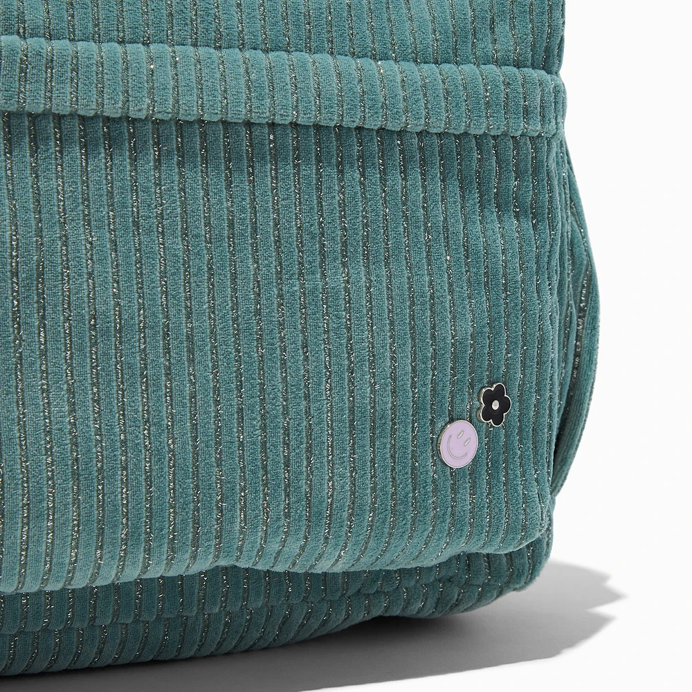 Green Corduroy Backpack