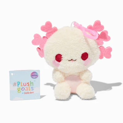 #Plush Goals by Cuddle Barn® Claire's Exclusive 5'' Perla the Precious Axolotl Plush Bag Clip