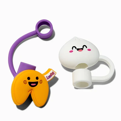 Fortune Cookie & Dumpling Straw Covers - 2 Pack