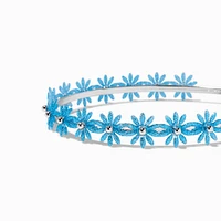 Claire's Club Blue Flower Metal Headband
