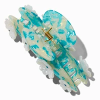T H E M E x Claire's Blue & White Floral Pearl Hair Claw