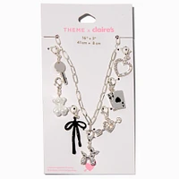 T H E M E x Claire's Silver-tone Paperclip Chain Bold Charm Necklace