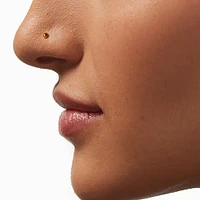 20G Gold-tone Titanium Ball Nose Studs - 3 Pack