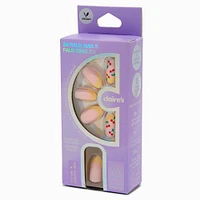 Yellow French Tip Cherry Almond Vegan Faux Nail Set - 24 Pack